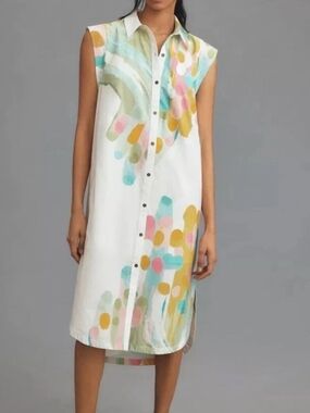 maeve sleeveless midi shirt dress Maeve Sleeveless Asymmetric Plaid Mix Midi Dress